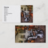 Carte De Visite Coiffeur - la chaise de coiffeur (Devant / Derrière)