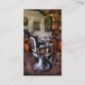 Carte De Visite Coiffeur - la chaise de coiffeur (Dos)