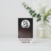 Carte De Visite Coiffeur | Logo de beauté de salon (Debout devant)