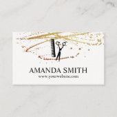 Carte De Visite Coiffeur Lux Splatter (Devant)