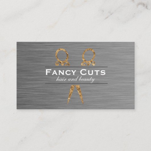 Carte De Visite Coiffeur Luxe de luxe (Devant)