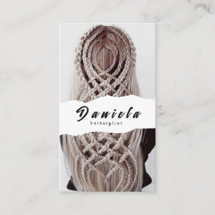 Carte De Visite Coiffeur Mignon Ciseaux Minimaliste Rose Pâle