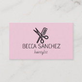 Carte De Visite Coiffeur minimaliste (Devant)