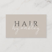 Carte De Visite Coiffeur Minimaliste Griege (Devant)