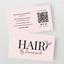 Coiffeur Moderne Code QR Rose Blush