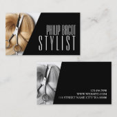 Carte De Visite Coiffeur Moderne Coiffeur Salon De Beauté (Devant / Derrière)