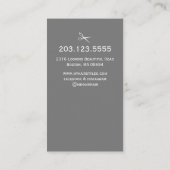 Carte De Visite Coiffeur Moderne Graphique Vert (Dos)