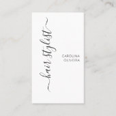 Carte De Visite Coiffeur moderne minimaliste (Devant)