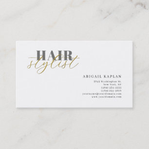 Carte De Visite Coiffeur Moderne Minimaliste Simple Professionnel
