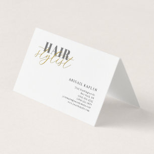Carte De Visite Coiffeur Moderne Minimaliste Simple Professionnel