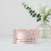 Carte De Visite Coiffeur Nails Maquillage Eyelash Rose Gold (Debout devant)