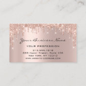 Carte De Visite Coiffeur ongles maquillage Eyelash Rose Drives (Dos)