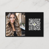 Carte de visite coiffeur : photo petite entreprise (Dos)