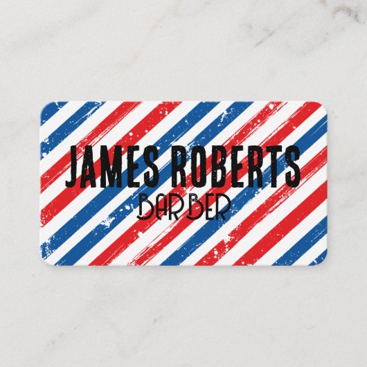 Carte De Visite Coiffeur Professionnel de Salon de Coiffure (Devant)