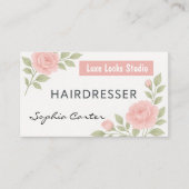 Carte De Visite Coiffeur professionnel Horizontal double face (Devant)