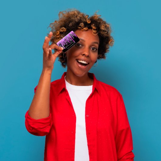 Carte De Visite Coiffeur professionnel Salon de beauté Hot Pink