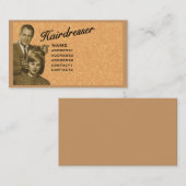 CARTE DE VISITE COIFFEUR - PROFIL TRÈS PROFESSIONNEL (3A) (Devant / Derrière)