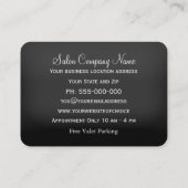 Carte De Visite Coiffeur pur de ciseaux Antiqued par Hazlehurst (Dos)