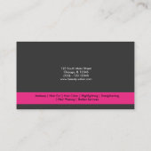 Carte De Visite Coiffeur (rose profond) (Dos)