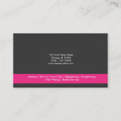 Carte De Visite Coiffeur (rose profond) (Dos)