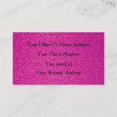 Carte De Visite Coiffeur rose violet Coiffeur Salon Spa Coiffeur (Dos)