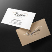 Carte De Visite Coiffeur Salon de coiffure Minimal Simple Blanc Be