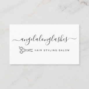 Carte De Visite Coiffeur simple ciseaux