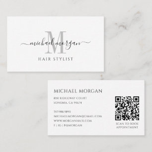Carte De Visite Coiffeur Simple Moderne