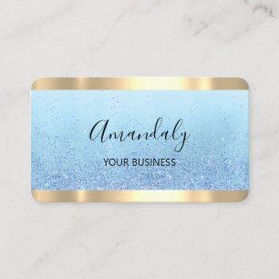 Carte De Visite Coiffeur Styliste Coiffeur Ciseaux Gold Blue