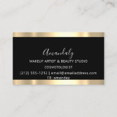 Carte De Visite Coiffeur Stylo Coiffeur Ciseaux d'Or Coiffeur (Dos)