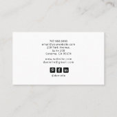 Carte De Visite Coiffeur Tarot (Dos)