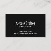 Carte De Visite Coiffeur tendance Salon Outils Beauté (Dos)