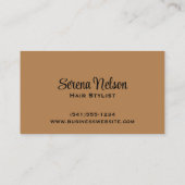 Carte De Visite Coiffeur tendance Salon Outils Beauté (Dos)