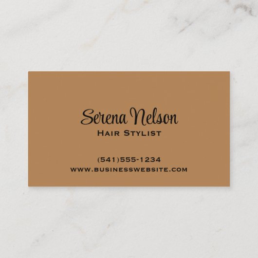 Carte De Visite Coiffeur tendance Salon Outils Beauté (Dos)