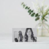 Carte De Visite Coiffeuse (Debout devant)