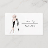 Carte De Visite Coiffeuse (Devant)