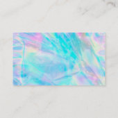 Carte De Visite coiffeuse aux couleurs pastel (Dos)