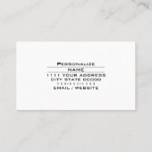 Carte De Visite Coiffeuse Beauté Parlante Salon Fournitures cosmét (Dos)