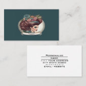 Carte De Visite Coiffeuse Beauté Parlante Salon Fournitures cosmét (Devant / Derrière)