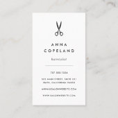 Carte De Visite Coiffeuse Champagne Spark (Dos)