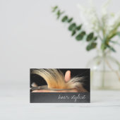 Carte De Visite Coiffeuse / Coiffeuse (Debout devant)