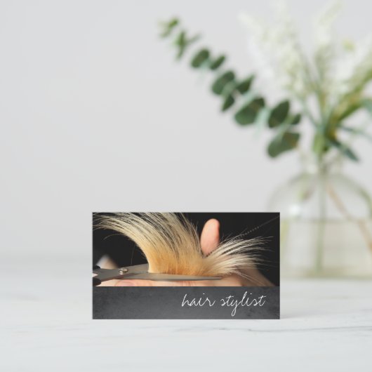 Carte De Visite Coiffeuse / Coiffeuse (Debout devant)