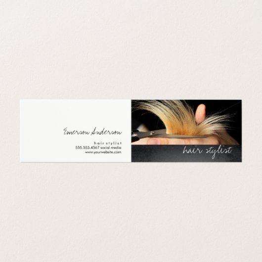 Carte De Visite Coiffeuse / Coiffeuse (Extérieur déplié)