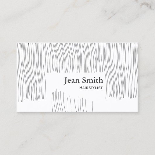 Carte De Visite Coiffeuse/coiffeuse (Devant)