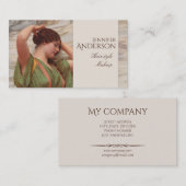 Carte De Visite Coiffeuse Coiffeuse maquillage beauté CC0017 (Devant / Derrière)