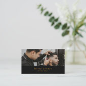 Carte De Visite Coiffeuse élégante, Barbiers hommes (Debout devant)