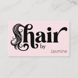 Carte De Visite Coiffeuse Fard à Joues Rose Professionnel Salon