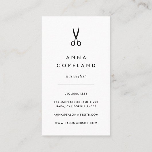 Carte De Visite Coiffeuse Golden Lights (Dos)