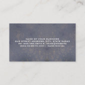 Carte De Visite Coiffeuse Grunge | Gold Scribble (Dos)