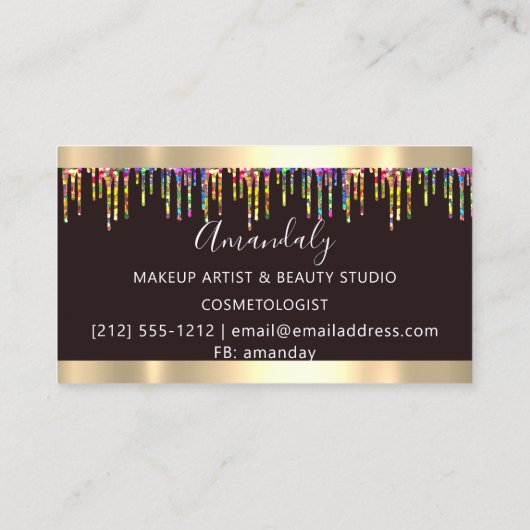 Carte De Visite Coiffeuse Holographe Lecteurs ciseaux ciseaux (Dos)